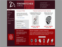 Tablet Screenshot of finewatches.com.au